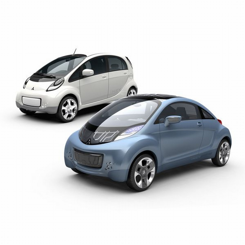 Illustration for article titled Mitsubishi iMiEV Sport Air Concept: Similar Body, Tron-Like Interior